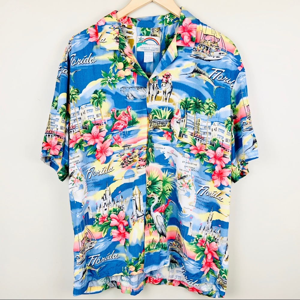 Vintage Hawaiian Shirt | Magnum PI | Florida